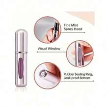 1pcs 5ml Refillable Perfume Bottles, Valentine's Day Gift, Refillable Travel Perfume Bottles, Mini Perfume Bottles, Refillable Perfume Spray Bottles, Travel Essential, Multiple Colors, Spray Bottles Mini Portable Empty Liquid Containers Travel, Beach, Summer, Back To School Travel - 彩色 - 查看 4