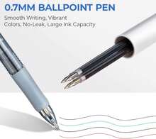 M&Amp;G 2 Pcs Multicolor Pens, 4-In-1 Colored Ballpoint Pen 0.5mm Fine Point Smooth Writing Assorted Colors,Nurse Accessories For Journaling Work School &Amp; Office - quả mơ - Xem 3