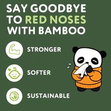 The Cheeky Panda Bamboo Facial Tissues Boxes Flat Tissue Box 80 Tissues Per Box Soft 3 Ply Bamboo Tissue Paper - trắng - Xem 6
