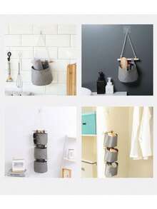 1/2 件简易悬挂、可堆叠、单孔壁挂、多功能整理袋，适合日常家居使用。 - 彩色 - 查看 6