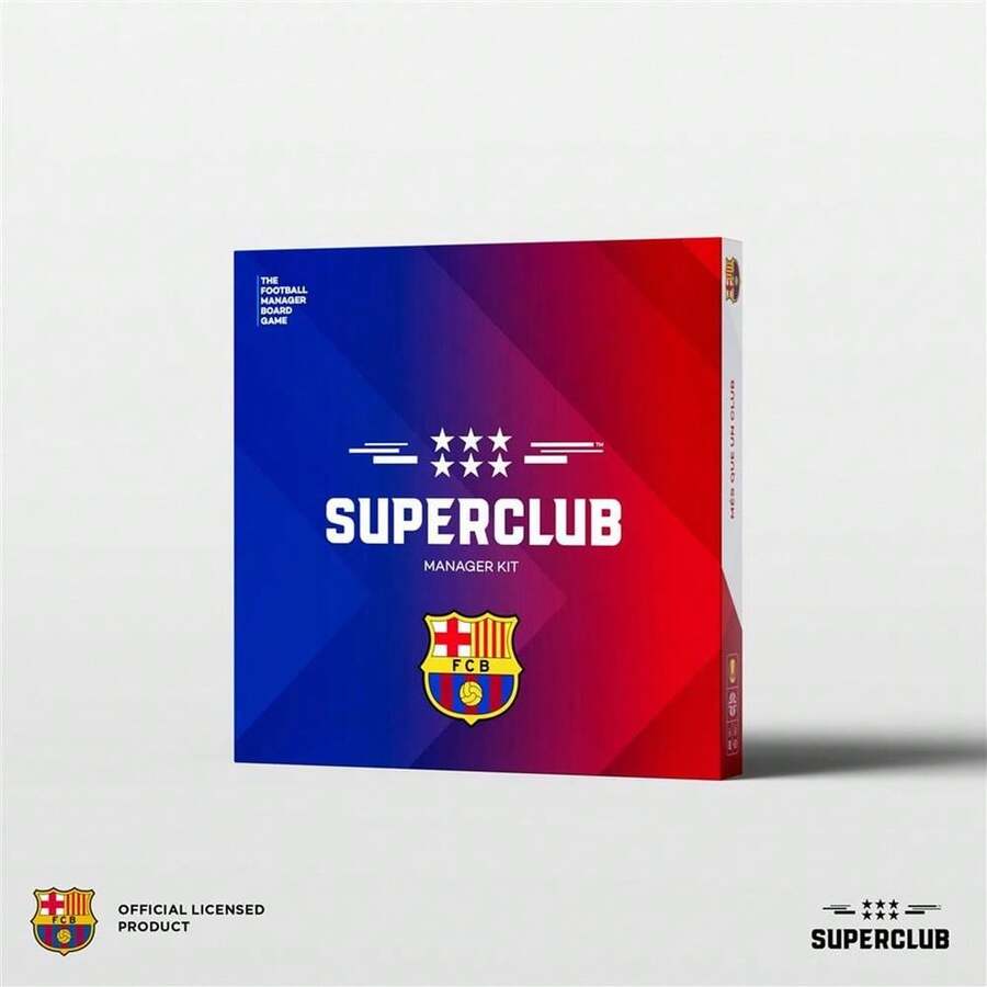 SUPERCLUB FC Barcelona Manager Kit | Expansion Board Game For Football Managers - White - View 1
