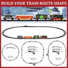 Classic Electric Train Track - Christmas Train Music Light Track Set - With Lights, Sounds, Classic Christmas Train Set, Suitable For 3-8 Year Old Children Model Train Set, Christmas Gift Toy - Multicolor - View 6