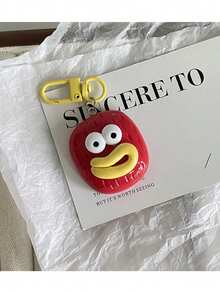 1pc Funny Sausage Big Mouth Keychain Cartoon Backpack Pendant Accessory Quirky Bag Charm Car Accessories For Woman Gifts For Women Gifts For Men