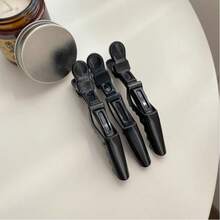 10pcs/6pcs Women Professional Salon Quality Hair Clips, Crocodile Design Wide Tooth Double Hinge, Set, Hair Accessories, Head Accessories, Hair Accessories For Women, Hairpin - Black - View 9