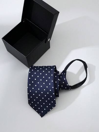 Gravata masculina formal de negócios com zíper, modelo preguiçosa, ideal para noivos e padrinhos. Perfeita para ocasiões formais, casamentos e uso diário.