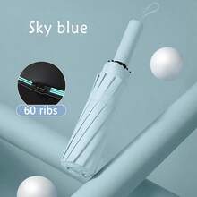 1把自动伞，加固60根伞骨，男士商务强韧耐用防风伞，女士防紫外线两用遮阳伞，春夏精选，伴娘礼物，房间装饰，卧室装饰，海滩，旅行，男女通用，度假 - 彩色 - 查看 18