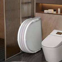 Foldable Bathtub Adults, Large Portable Installation - Bathtub Outdoor Freestanding Bath Tub Family Standing SPA Soaking Tub Bathroom SPA Shower Stall, 37.5''x 22''x 22''