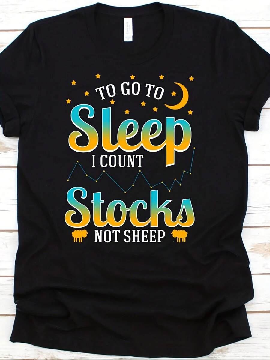 To Go To Sp I Count Stocks Not Sheep Shirt, Funny Trading Shirt For Day Trader Investor, Forex Tshirt For Wo, Stock Market Gift - 款式16 - 查看 1
