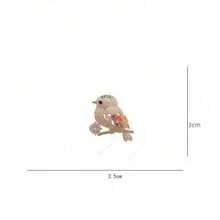 Magpie Bird Brooch High-End Japanese Cute Anti-Light Advanced Sense Personalized Suit Color Pin Corsage Accessories - 預設 - 查看 4