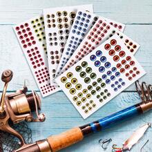 183/549pcs 3D 4D Fish Eye Oval Shaped Realistic Fish Eyes, For Making Fishing Lures, Flies, Stream Baits, Fishing Craft - Multicolor - View 10