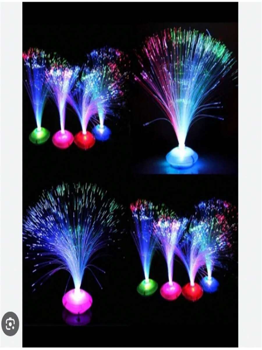 LED Lampshade Shine (Fiber Optic) Party Decoration - Multicolor - View 1