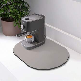 1件装多色家居必备，优质简约珍珠白，硅胶硅藻土厨房垫，吸水性强，防滑，防污，适用于咖啡馆、家庭、室内、房间装饰、厨房、餐厅、小型办公室/家庭办公室、水槽，多种尺寸可选