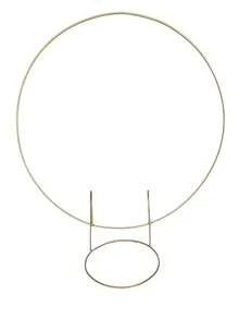 Mini Arco de Mesa Redondo 50 cm - Dourado - Visão 1