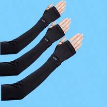 3 Paar Sonnenschutzärmel für Frauen, Kühlarme, UV-Schutz, Eisseide, Schutzärmel für Herren und Damen, lose Version für Autofahren, Angeln, Sport