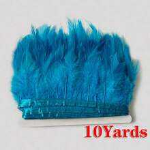 10个/包 彩色人造火鸡羽毛流苏，DIY手工材料，服装配饰，家居装饰 - 彩色 - 查看 48