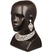 Bollywood Handcrafted Traditional Royal Mughal Kundan Polki Meenakari Enamel Colorful Wedding Designer Jewelry Long Necklace Set In Gold Or Silver Tone For Women. - D241White - View 3