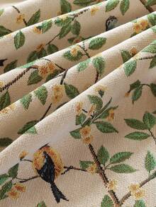 MineLain 1 buah Taplak Meja Persegi Panjang Gaya Pastoral Motif Burung & Bunga Segar, Tenun Jacquard, Trim Renda Beige, Dapat Dicuci, Cocok Untuk Meja Kopi, Bufet, Penutup Lemari Sepatu, Taplak Meja Dekoratif, Bendera Teh, Dekorasi Rumah Sehari-hari Gaya Rumah Pertanian Pedesaan, Cocok Untuk Dapur, Ruang Makan, Pesta Makan Malam, Liburan, Musim Semi/Panas, Semua Musim - MultiWarna - View 3