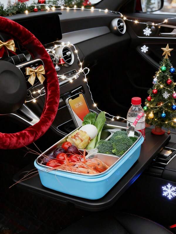 Suporte para laptop de 1 peça, volante do motorista, bandeja para mesa de jantar, bebidas, alimentos, bandeja para café, suporte para trabalho e descanso, facilitando a direção, conveniente para jantar, trabalhar e ler. Material durável, adequado para a maioria dos modelos de carros.