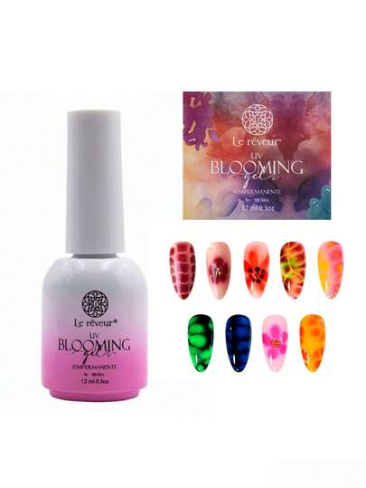 Gel Blooming UV LED Para Efecto De Uñas gel Blooming UV LED efecto floracion para uñas cosmetica profesional gel diseño efecto degradado compatibilidad lampara UV LED acabado duradero ideal salon manicura envio rapido garantia calidad cosmetica