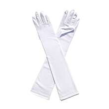 Costume Accessories Set With Tiara Crown Oval Sunglasses Long White Gloves Wired Headphones 4-Piece