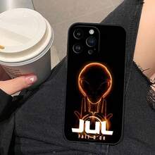 Funda de teléfono con la portada "C'est Pas Des Lol" de Singer JuL, compatible con Apple 16E, 16, 15, 14, 13, 12, 11 Pro, XS Max, X, SE, 8, 7 Plus, de silicona. Compatible también con los modelos 17, 17 Pro y 17 Pro Max. - BSBLA08 - Ver 2