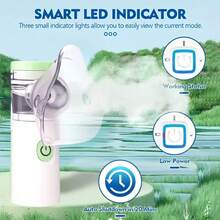 2025 Upgrade Mesh Nebulizer -PortableHandheld Electric Atomizer With Accessories. Fit For Adults & Kids,Sweet Gift For Mom With Breathing Lssues - 綠色 - 查看 9