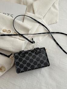 1pc Mini Retro Floral Pattern Flap Chain Decor PU Leather Crossbody Bag, Fashionable For Women Daily Use - Multicolor - View 7