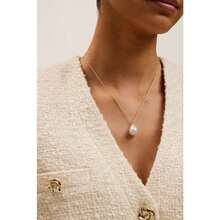 Women's Parmlia Pearl Drop Pendant Necklace Gold One Size - As Pic - View 3