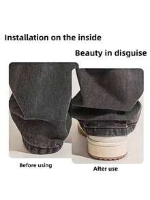 2/4/8件套裤腿缩短器，带隐形夹子，防止裤腿拖拽，无缝隐形纽扣裤腿闭合，防止裤腿拖拽，防拖拽裤腿紧固件，裤腿紧固件，隐形裤腿缩短夹，裤脚夹，无缝隐形裤腿闭合纽扣，防水，便携，