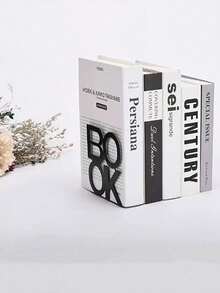 2 Sets Of BOOK Metal Bookshelves, Office Desktop Bookshelves, Retro Minimalist Book Racks, Home Living Room And Office Bookshelf Decorations, Reading Aids, Book Material Storage Racks, Christmas And Valentine's Day Return To School Gifts, Study Supplies, Student Gifts, Book Stands (Black, White, Red)