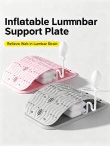 1pc Inflatable Lumbar Support Cushion, Adjustable Air Cushion Lumbar Brace, Relieve Disc Herniation, Waist Stretcher, Muscle Relaxation