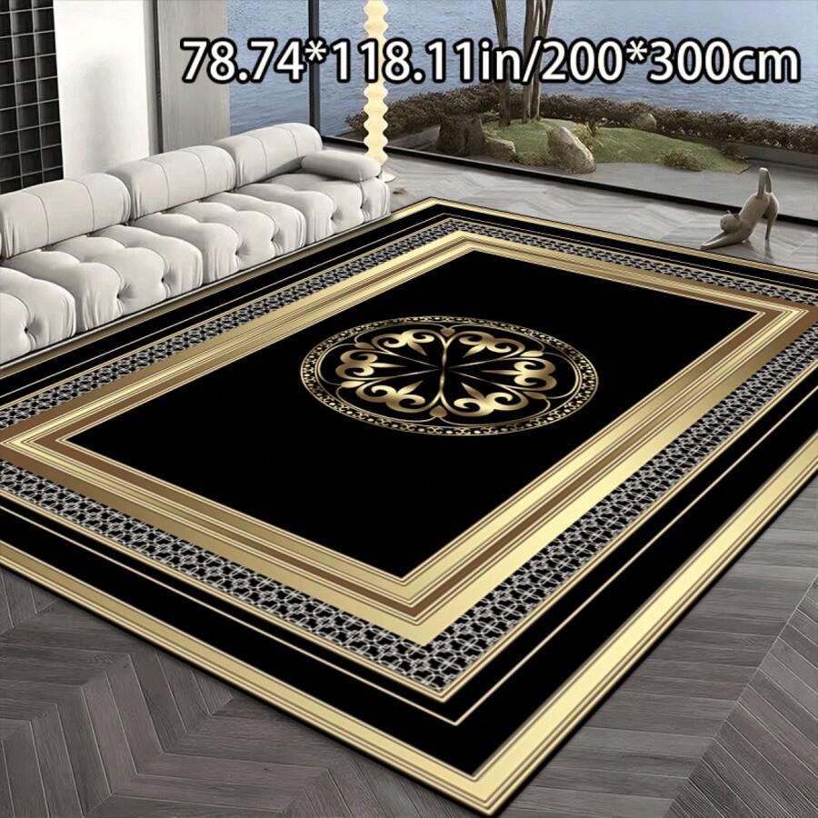 800g Per Square Meter Dot Plastic Base Bottom Dot Plastic Floral Pattern Craft 1PC Home Decor Classical Chinese Carpet, Showcasing The Oriental Charm Of The Bedroom, Comfortable Versatile Decorative Style Living Room Carpet Sofa Mat Entrance Mat Bedroom Carpet Outdoor Carpet Suitable For Malls Cafes And More Scenes. Easy To Clean, Machine Washable, Multiple Sizes Available - 彩色 - 查看 1