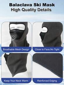 Breathable Balaclava Ski Mask Pro, Cold Weather Windproof Thermal Warmer For Winter Skiing Snowboarding Motorcycle - Multicolor - View 7
