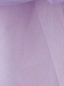 Vestido de anfitriona sin mangas con bordado de malla para niñas preadolescentes, adecuado para asistir a fiestas, diadema no incluida - Morado - Ver 11