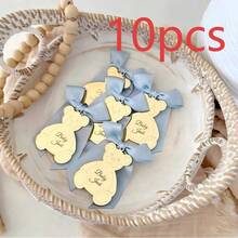10/30/50/100/200pcs Customized Acrylic Mirror Teddy Bear Tags Personalized Baby Shower Christening Gift Name Acrylic Tags Party Favor Decorations, Personalized Mirror - Multicolor - View 15
