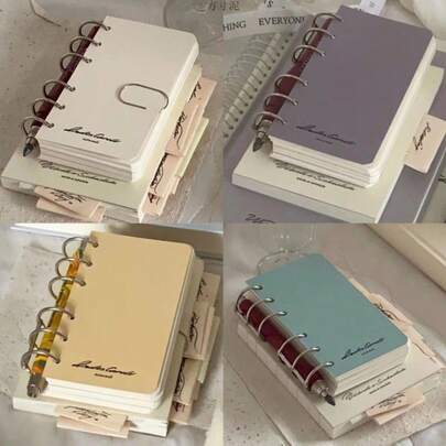 Simple Notebook, Niche InS-Style A7, High Appearance Level Blank Loose-Leaf Account Notebook