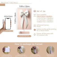 1 chiếc tranh trang trí tường hình nơ dễ thương màu hồng và trắng vẽ tay, phong cách nghệ thuật lãng mạn cổ điển, thích hợp để trang trí nhà cửa, phòng ngủ, phòng khách, phòng tắm, có thể đóng khung. - Nhiều màu - Xem 21