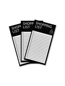 Magnetic Shopping List Notepad Fridge Magnet Memo Board, With Magnetic Pen Holder, Detachable Magnetic Notes, Minimalist Creative Line Magnetic Notepad For Shopping List And To-Do List (Pen Not Included)
