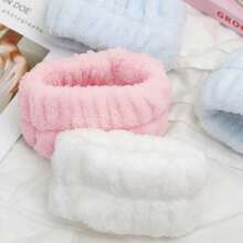 2PC Face Washing Wrist Strap With Moisture-Proof Sleeves Wrist Protection Device Sweat Wiping Waterproof Washing Anti Slip Absorbent Sleeves Sweat Absorbing Sports Wristband Ladies' Elegant Wrist Halloween Gift Christmas Gift