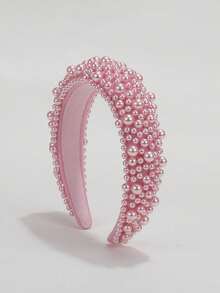 1 قطعة شريط رأس من اللؤلؤ، إكسسوار شعر للعروس، هدية للنساء، شريط شعر