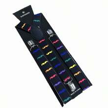 1 pieza Tirantes ajustables de estilo navideño para hombres, tirantes elásticos en Y de estilo unisex con broches de metal resistentes, tirantes de longitud extendida (60-95 cm/23.62-37.4") para dar un ambiente festivo navideño en casa