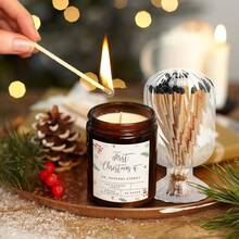 Helix Shaped Match Holder, Glass Matches Cloche For 3.5 Inch, Upside Down Match Holder Jar For Scented Candle On Dining Table Fireplace Bathroom Decoration, Not Include Matches - 1 chiếc - Xem 7