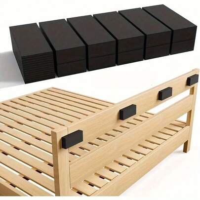 10 piezas Protectores de pared de espuma EVA negra - 10 piezas (15 mm de grosor) y 10 piezas (5 mm de grosor) Protectores de amortiguación, adecuados para camas y sofás, bloqueadores de arañazos y daños duraderos para muebles, incluye clavijas de soporte de estantería ajustables, protector de sofá