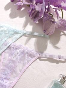 10pcs/Pack Women's Elegant & Sexy Lace Thong Panties