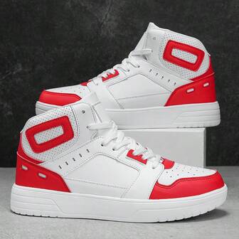 新款男士系带高帮休闲鞋，MD耐磨大底，时尚户外轻便百搭休闲运动鞋