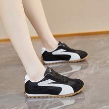 Women's Autumn/Winter Velvet German Shepherd Sneakers, Student Sports Shoes, Gump Shoes - Black - View 2