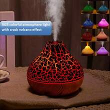 1 pieza Difusor de aroma eléctrico para el hogar, humidificador de dormitorio con luz nocturna, difusor de aromaterapia de niebla fría ultrasónica, adecuado para el hogar, dormitorio, yoga, oficina, Navidad y otras ocasiones - humidificador volcán - Ver 11