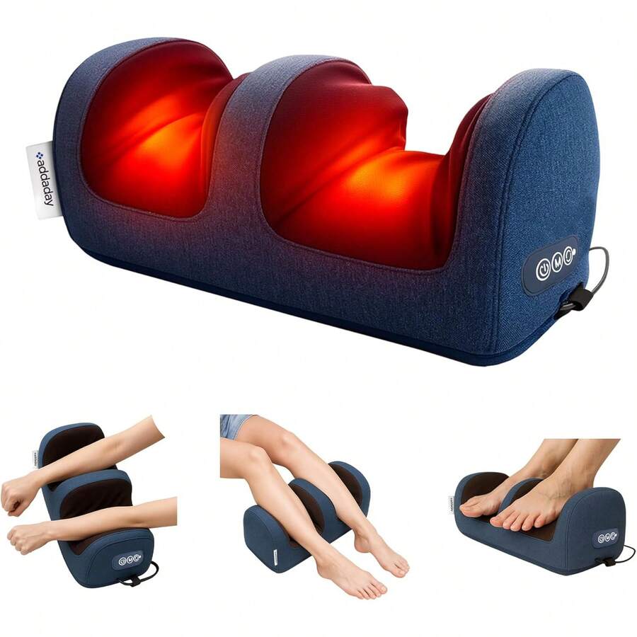 ¡RecomendadoBluelander Masajeador de Pies Eléctrico con Calor, 3 Niveles de Intensidad, Masajeador de Pantorrillas y Brazos Ergonómico, Ranura Masajeadora, Alivia el Dolor y Fatiga¡Top de Temporada - 1 - Ver 1