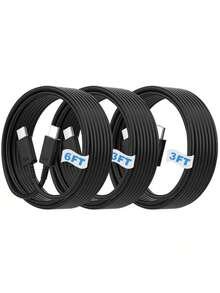 45W USB Type-C Cable, 5A Fast Charging Dual USB-C Data Cable, Compatible With Galaxy S25 Ultra/S25/S25+, S24 Ultra/S24/S24+, S23 Ultra/S23/S23+, S22 Ultra/S22/S22+, S21 Ultra, Note 20/Note 10, Z Fold 3 Fast Data Cable