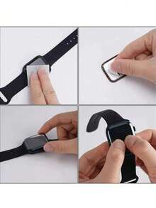 BOLLYMORE 3片装黑色软膜屏幕保护膜，兼容 45/49/38/40/41/42/44mm尺寸，适用于Series Ultra/10/9/SE/8/7/6/5/4/3/2/1，智能手表配件，防刮屏幕保护膜